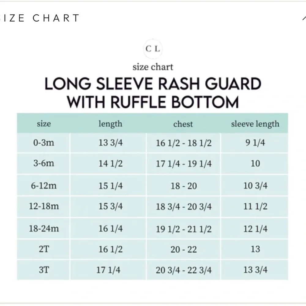 Baby Swim Long Sleeve Rash Guard - Greenish teal and white Waves - Picture 4 of 4